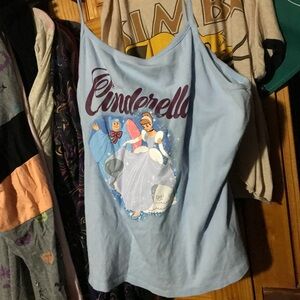 Disney Cinderella Princess Blue Tank Top nwot